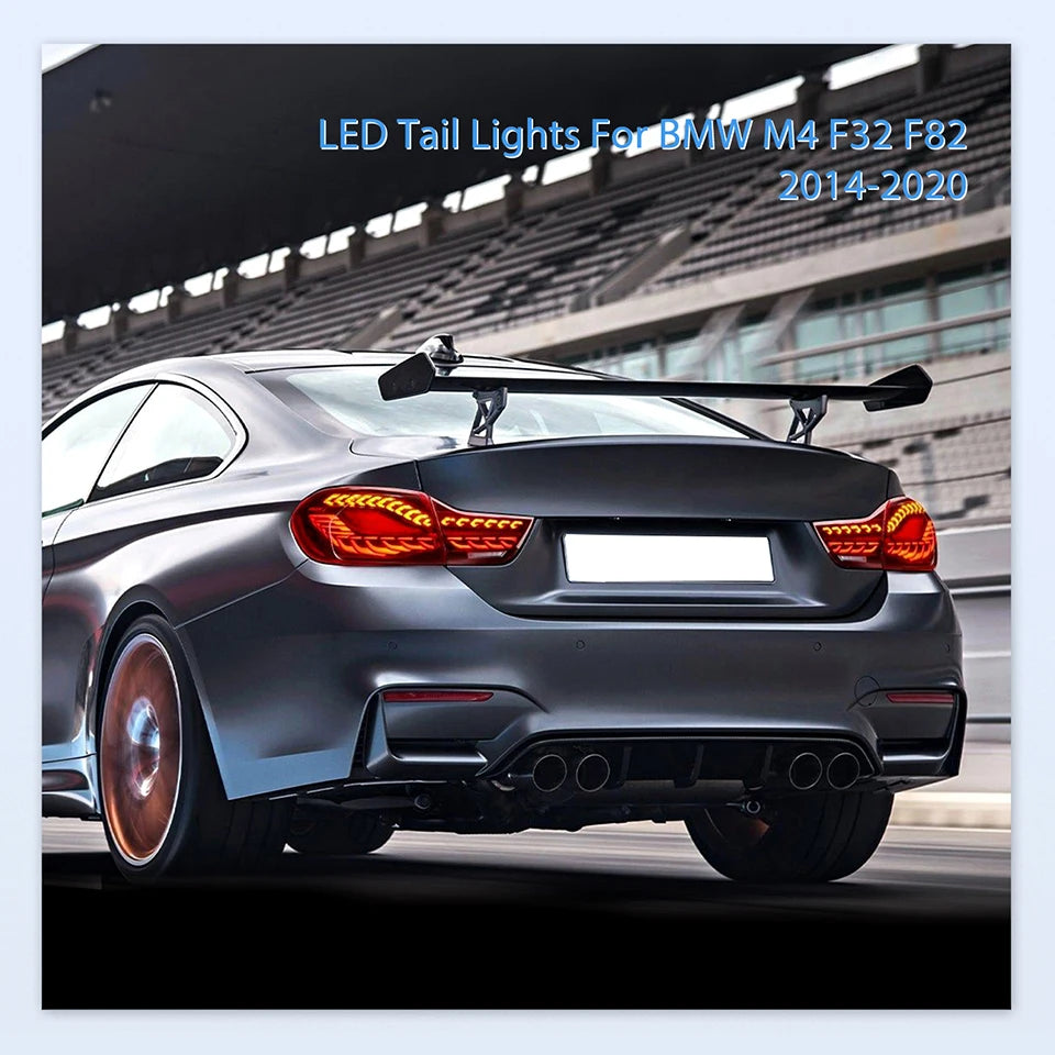 HCMOTIONZ LED Tail Lamp for BMW M4 2014-2020 Car Rear Back Light Assembly F32 F82 F83 F33 F36 420i Models 4 Series U.S. Shipment