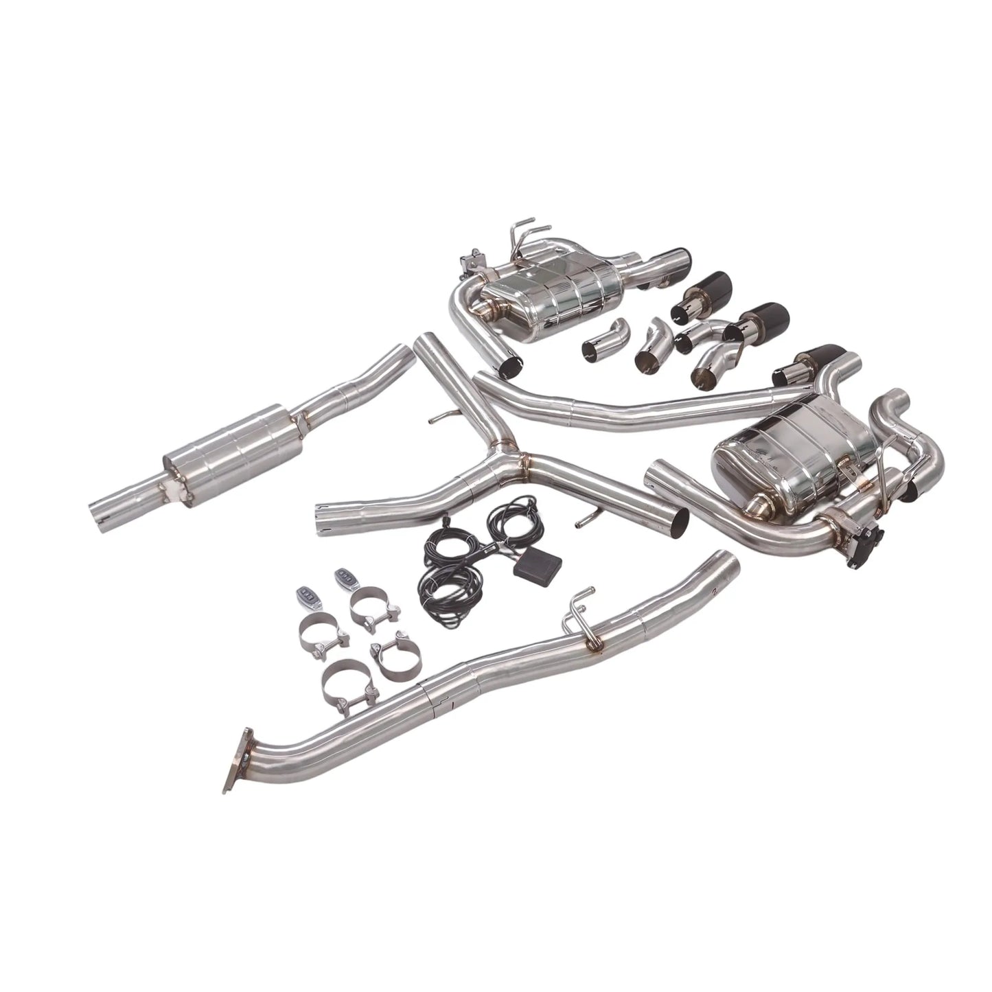 GFC Catback Exhaust Muffler for 2018 10th Gen Honda Civic FC1 1.5T, Car Electric Valve Exhaust System Made of Stainless Steel