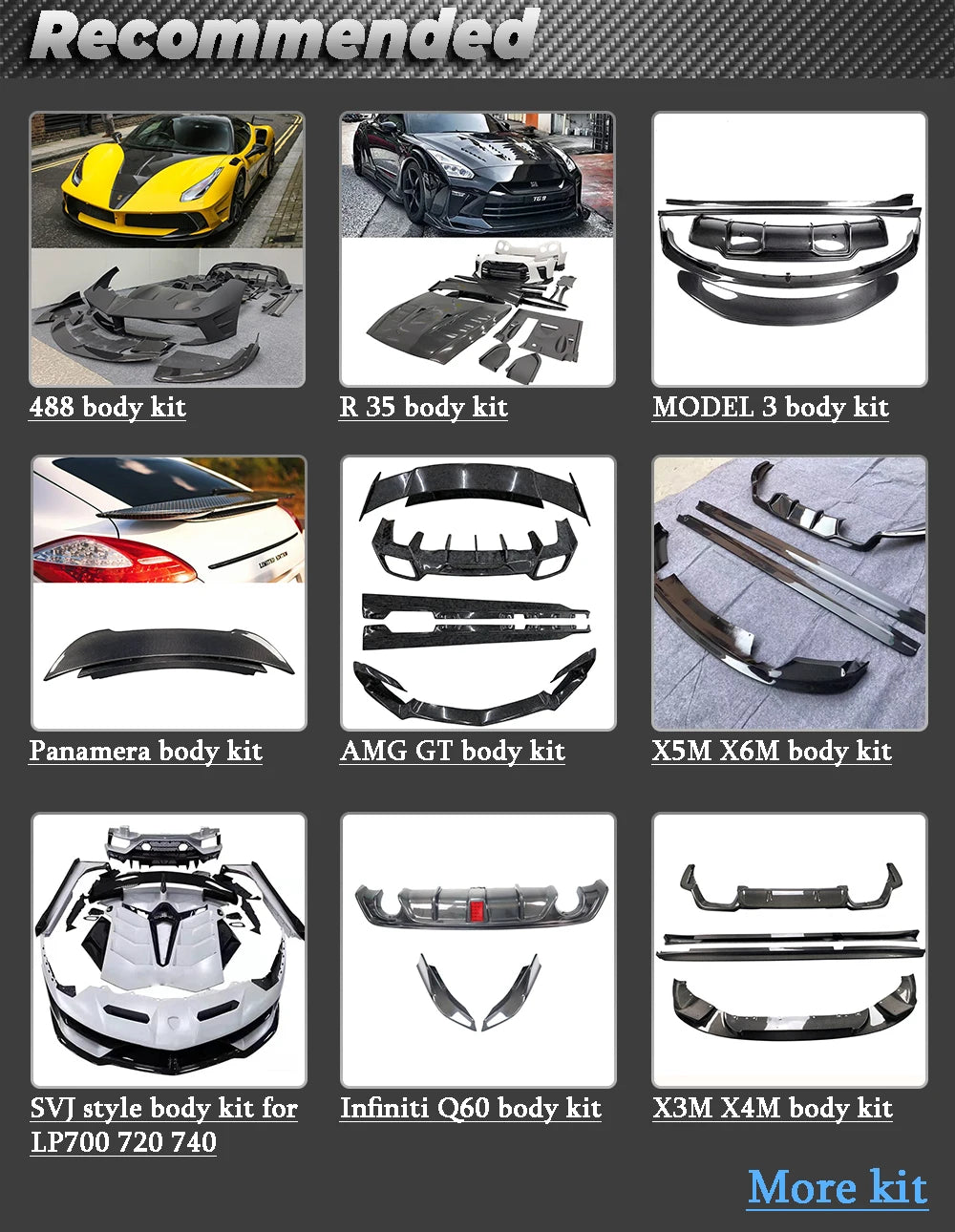 Dry Carbon Fiber Side Fenders for Mclaren 720s Coupe Not Convertble RYFT Design