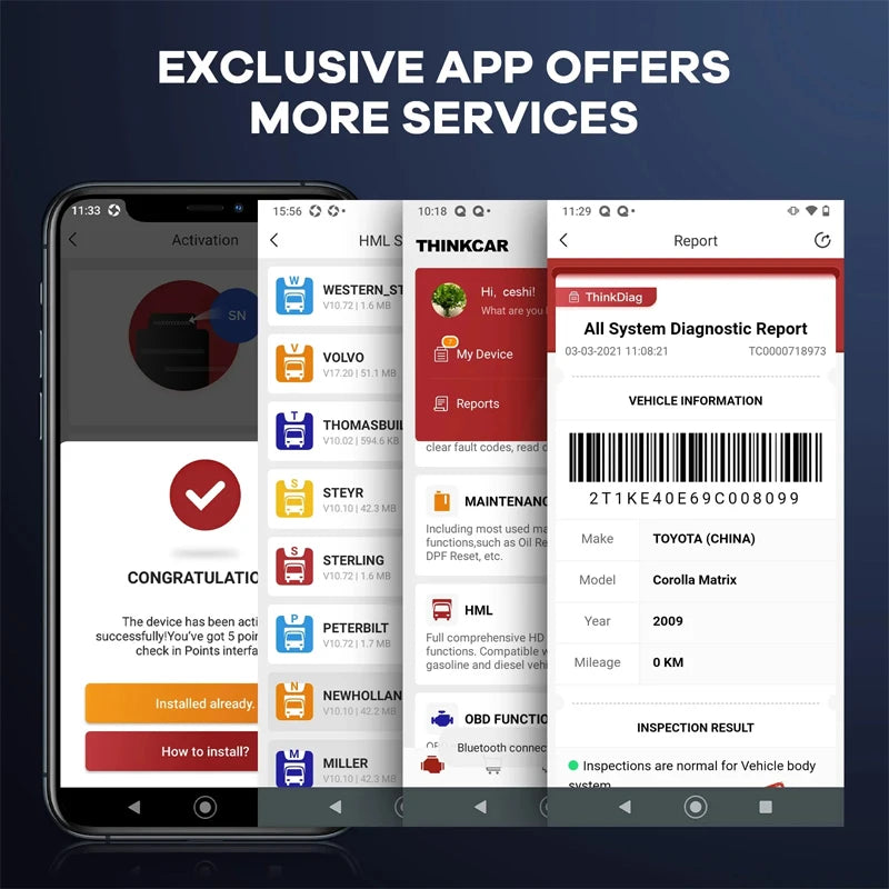 10-100Pcs THINKDIAG Mini/THINKCAR BD6 OBD2 Scanner All Cars Full System Diagnosis Lifetime Free obd 2 Diagnostic Tool