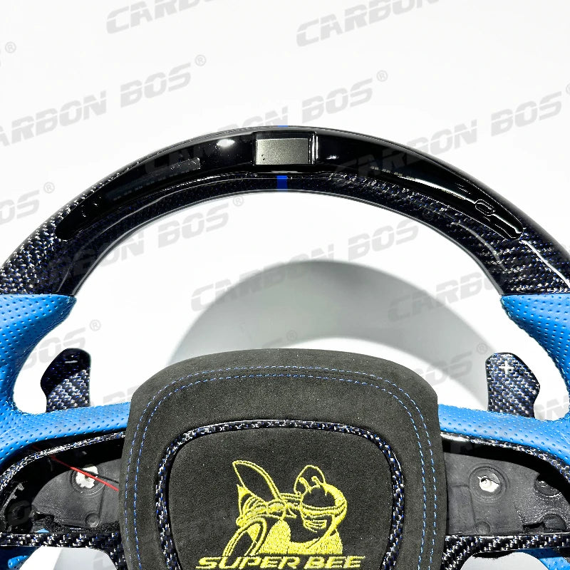 Carbon Fiber Custom Smart LED RPM Racing Steering Wheel for Dodge/Challenger Hellcat Charger Challenger