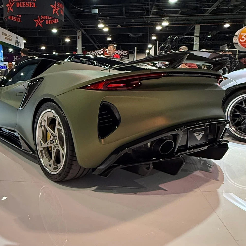 Suitable for Car Part Dry Carbon Fiber Rear Bumper Diffuser Lip Exterior Trims for Lotus Emira 2021+