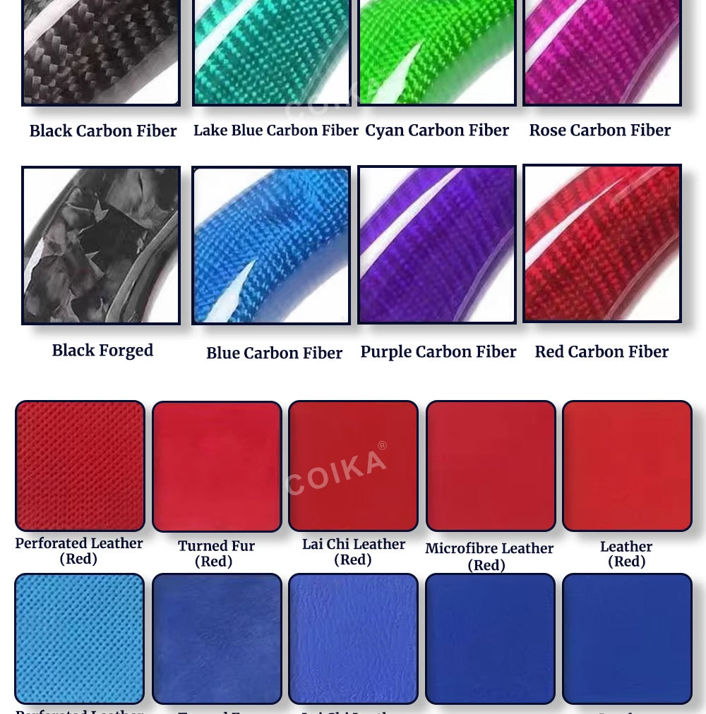 Interior M Series Leather Steering Wheel For BMW M3 M5 F20 F22 F23 F30 F33 F34 X1 F48 X5 F15 X3 F25 F80 E90 E70 E84 With Paddles