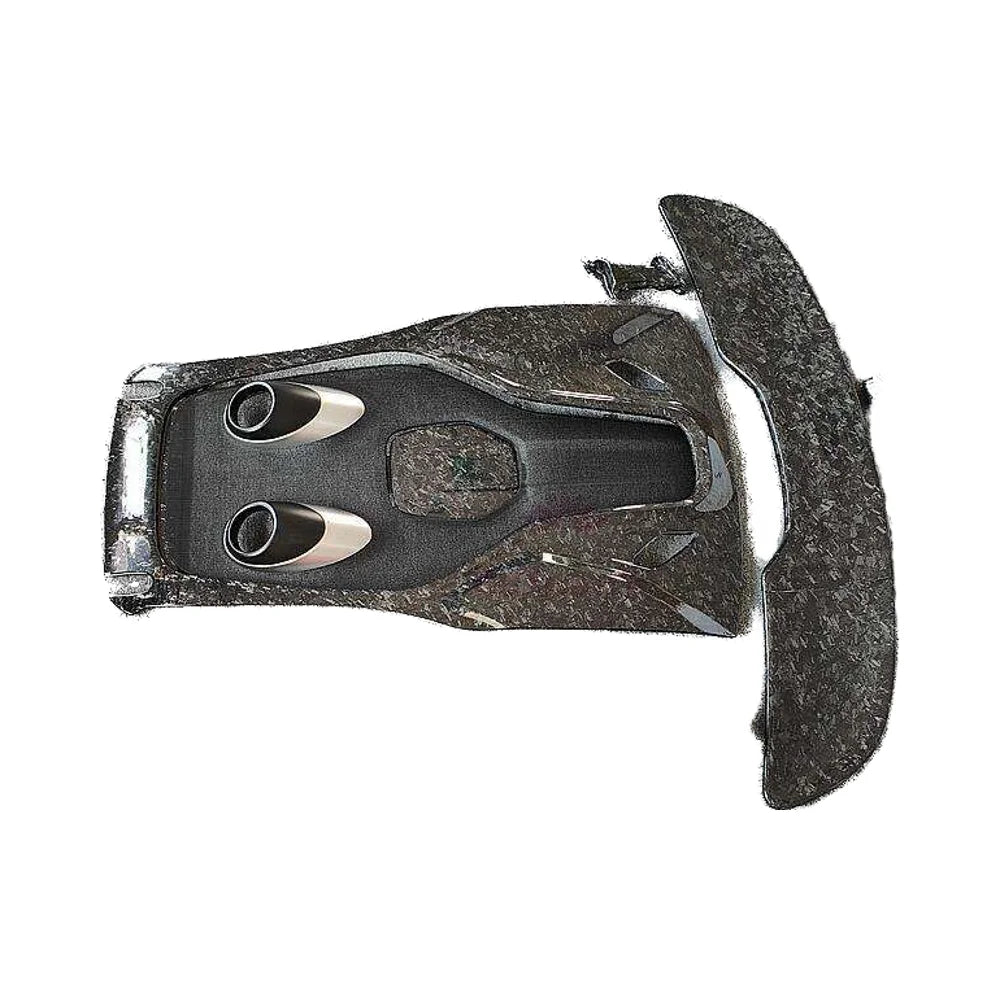 For McLaren 540C 570S Upgrade Body Kit Dry Carbon Fiber Engine Compartment Cover Rear Spoiler Exhaust Appearance-Exclusive 600LT