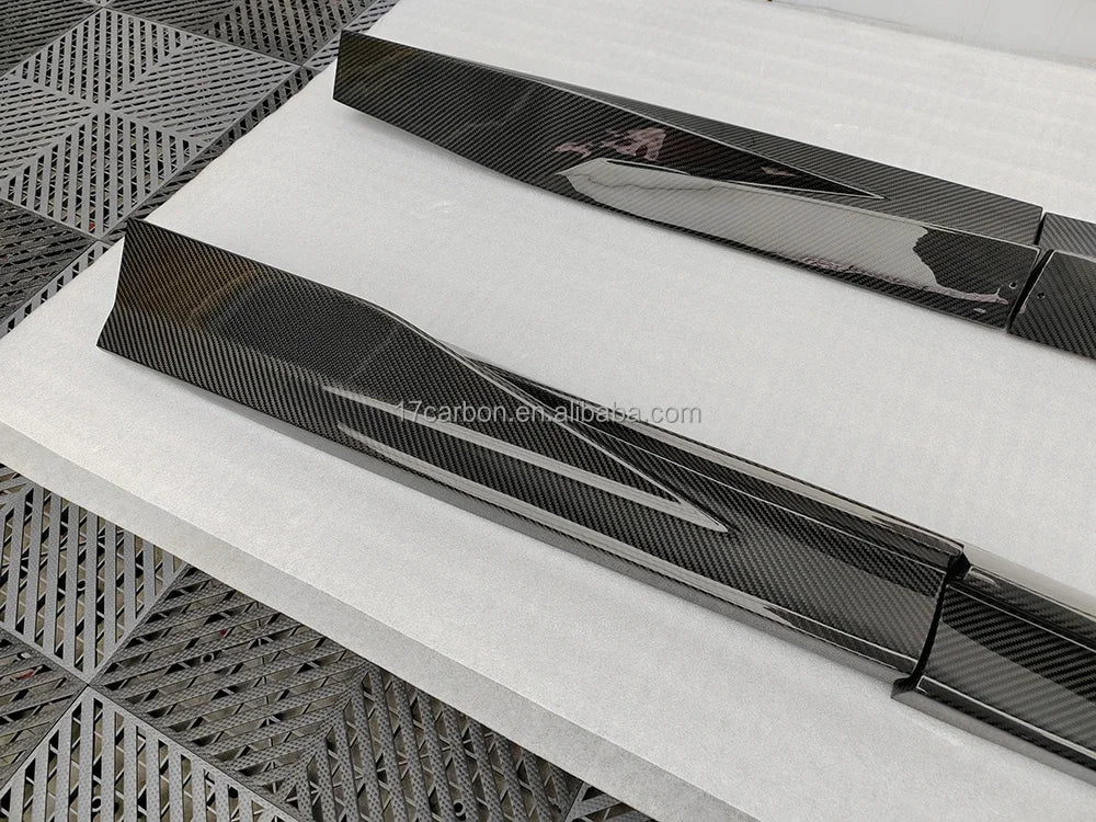 OEM Style Dry Carbon Fiber Side Skirt Extension Perfect Fit for Aston Martin DBX 707