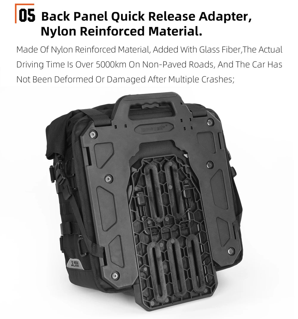 Rhinowalk Motorcycle Side Bag 35L Waterproof Quick Release Saddle Bag For BMW R1300GS R1250GS R1200GS S1000XR Motorbike Luggage