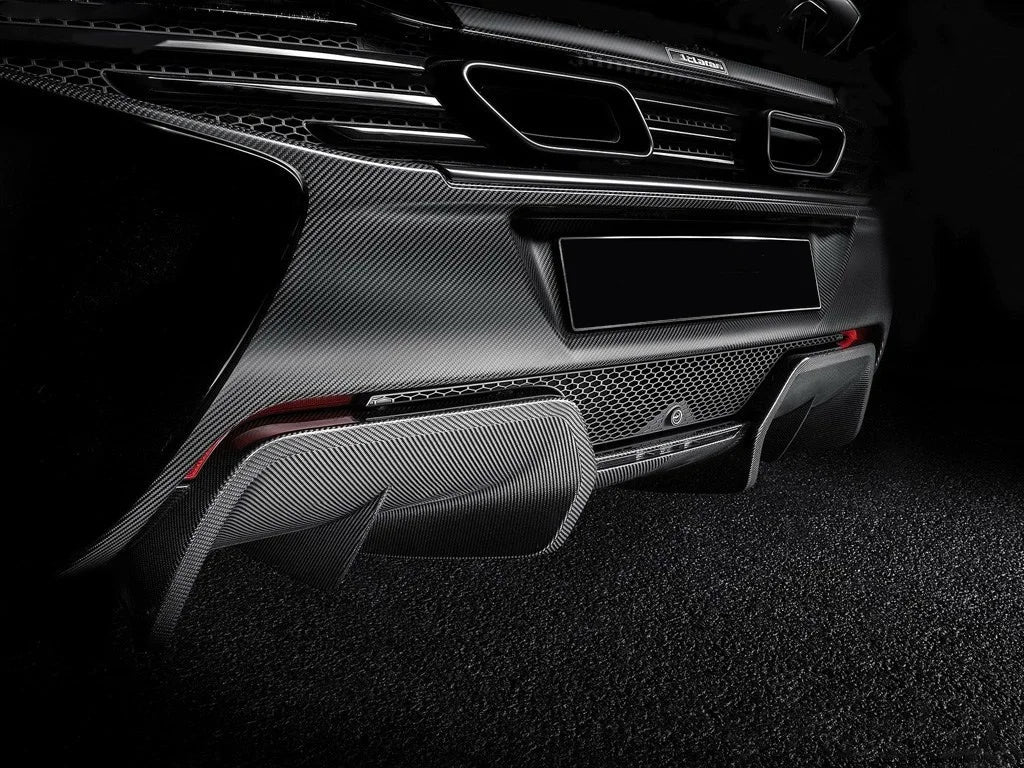 Carbon fiber rear diffuser popular MSO type carbon fiber rear bumper separator, suitable for McLaren MP4-12C 625c 650S