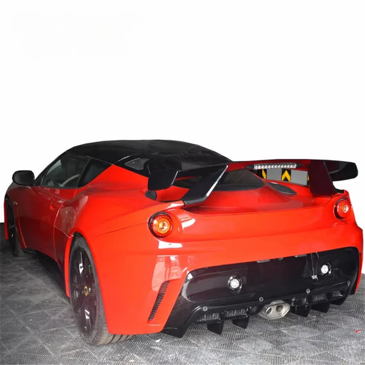 Good fitment body kit for Lotus Evora front bumper rear bumper side skirts and trunk spoiler for Lotus Evora facelift