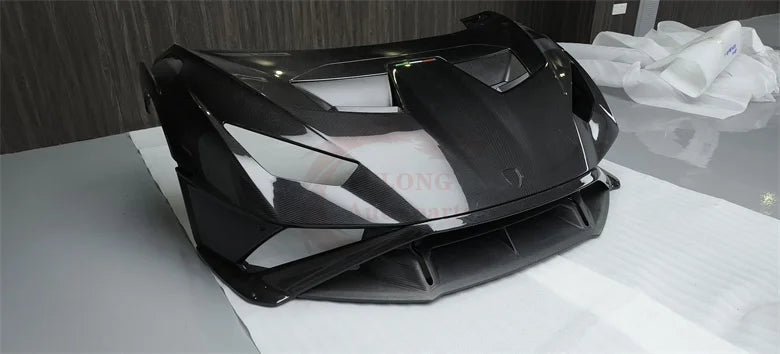 New product STO style hot pressed dry carbon fiber body kit front bumper rear bumper cover for Lamborghini Huracan LP580 LP610