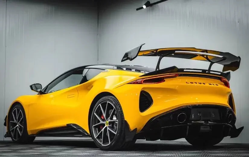 For Lotus Emira 2021 2022 2023 2024 Real Forged Carbon Fiber Car Rear Wing Trunk Lip Spoiler