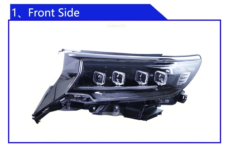 Car Front lamps For Toyota Prado 2018-2023 LED Auto Headlight Assembly Upgrade Bugatti Design Four Projector Lens Accessories