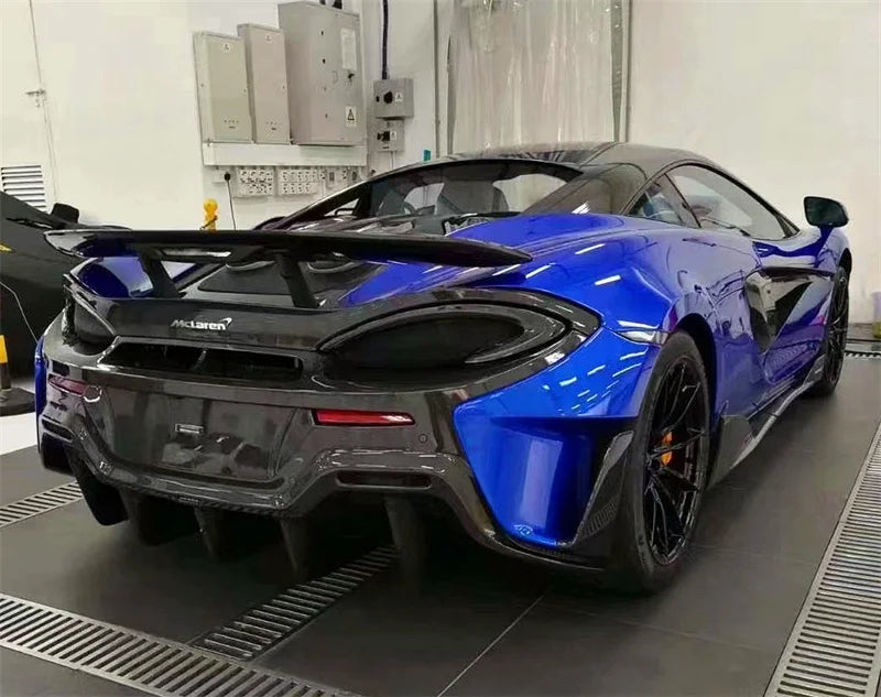 600lt Style Dry Carbon Fiber Rear Bumper Body Kit for McLaren 540C 570s 570GT Front Bumper Side Skirts Hood Rear Spoiler