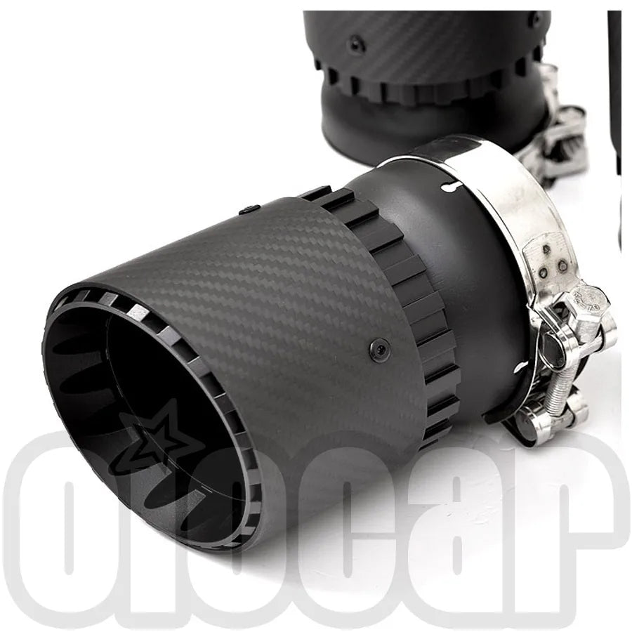 OIOMOTORS GT Style Pre-preg Dry Carbon Fibre Exhaust Tips for BMW F95 X5M F96 X6M