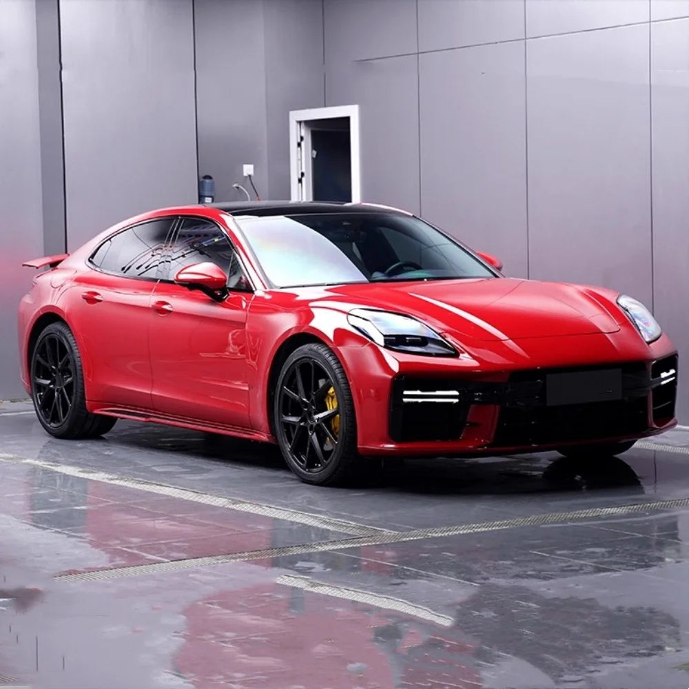 Unpainted Car Kit For Porsche Panamera 976 2024 2025 Modified Front Rear Bumper Lip Grille Side Skirt Fog Lamp Frame