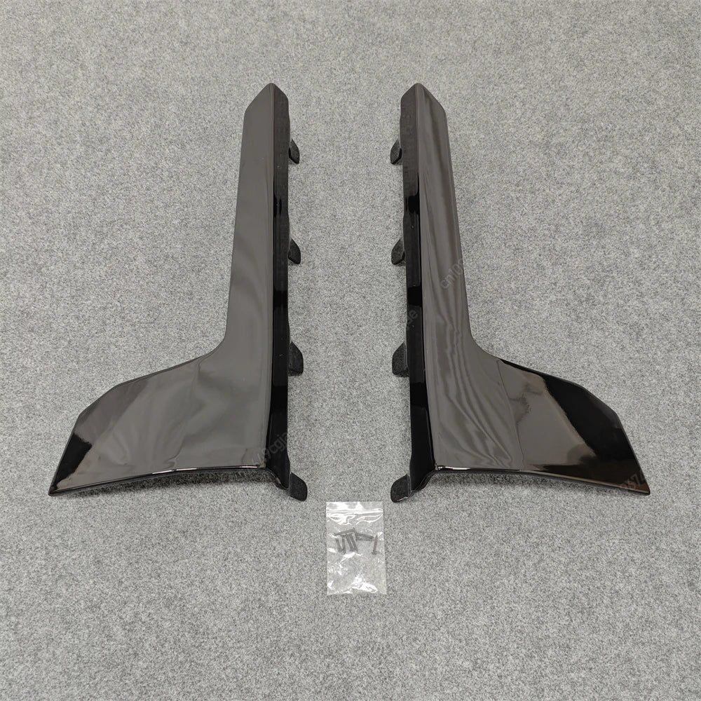 For BMW M2 G87 2023-2024 ABS Body Kits Black MP Style Car Side Skirts Lip Flaps Extension Rocker Splitters Diffuser Winglet Wing