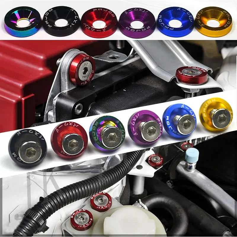 Color Name: Black - Universal 10PCS M6 Car Styling Modification - Premium Wear Parts from RAQR-RACING - Just $8.99! Shop now at Rapidvehicles