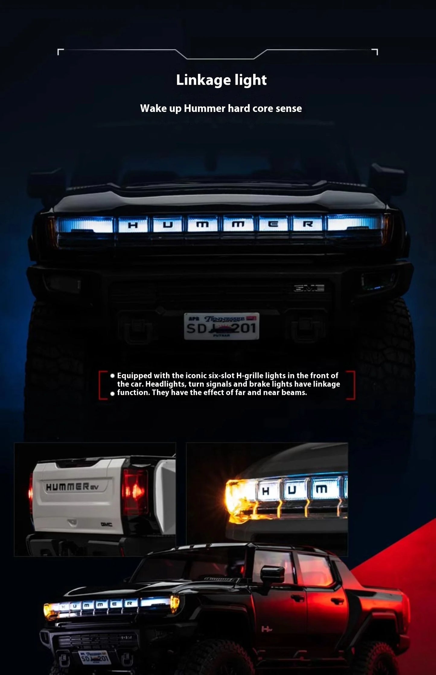 Hot FMS 1:18 Hummer EV Pickup Truck RC Car Remote Control Off-Road Climbing Simulation Model Toy Ideal Festival Gift For Kids