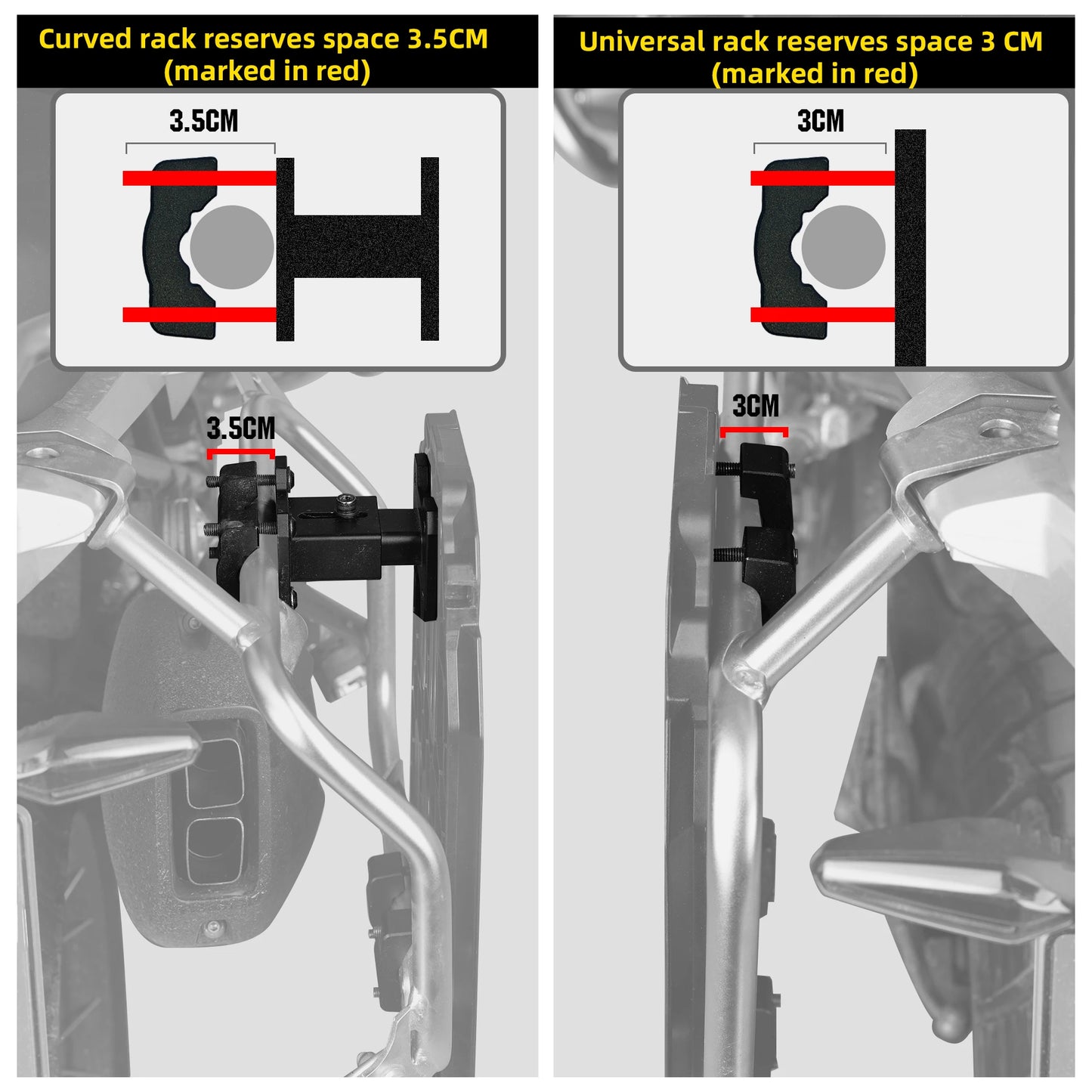 Rhinowalk Motorcycle Side Bag 35L Waterproof Quick Release Saddle Bag For BMW R1300GS R1250GS R1200GS S1000XR Motorbike Luggage