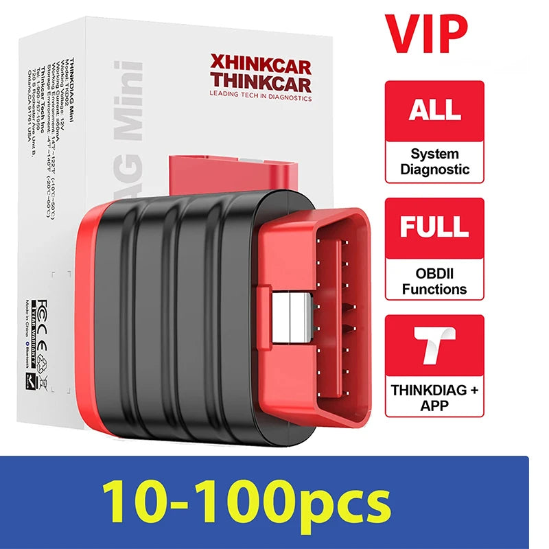 10-100Pcs THINKDIAG Mini/THINKCAR BD6 OBD2 Scanner All Cars Full System Diagnosis Lifetime Free obd 2 Diagnostic Tool