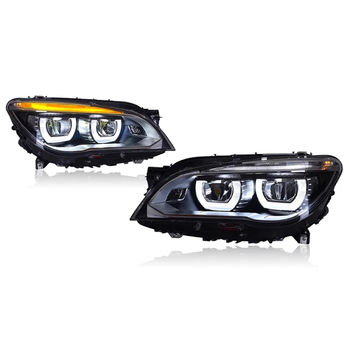 Car Headlights For BMW 7 Series F01 F02 2009-2014 LED Car Lamps Daytime Running Lights Dynamic Turn Signals Car Accessories