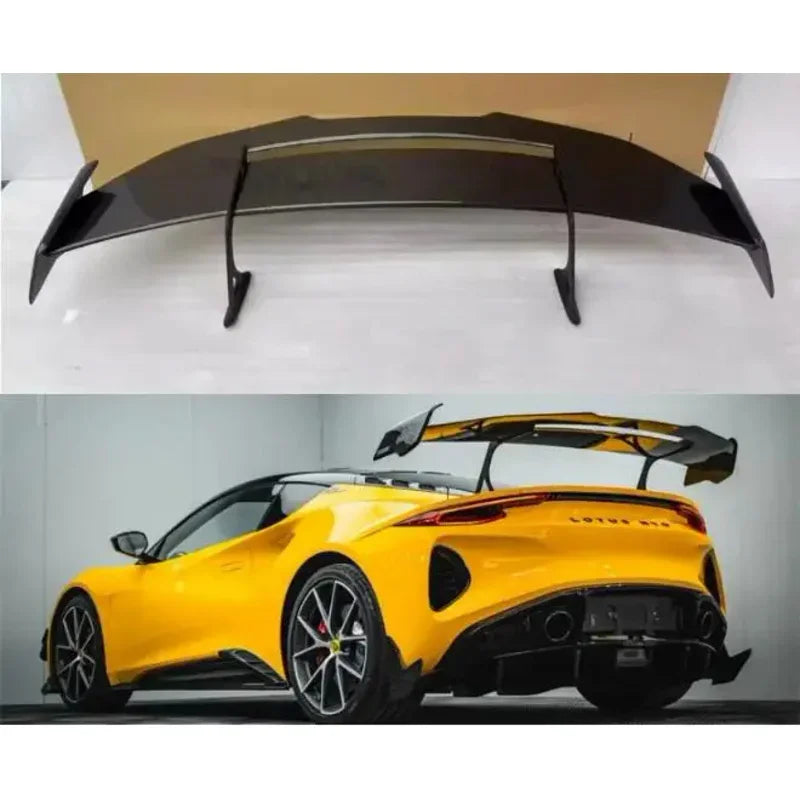 For Lotus Emira 2021 2022 2023 2024 Real Forged Carbon Fiber Car Rear Wing Trunk Lip Spoiler