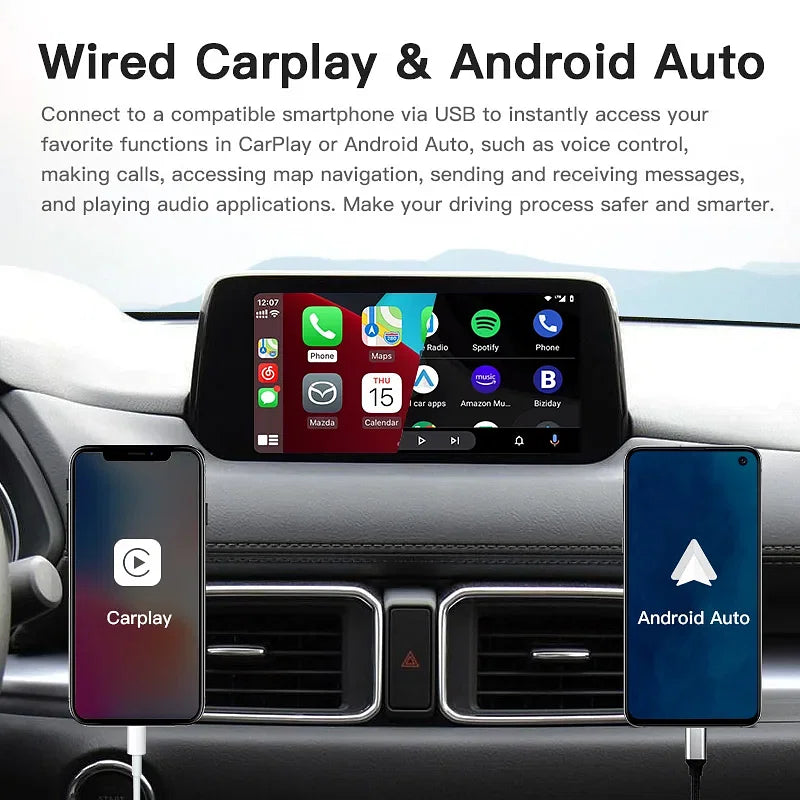 Color: RED - New Upgrade  CarPlay Android Auto USB Hub Adapter - Premium Car Electronics from MLINKIT - Just $290.99! Shop now at Rapidvehicles