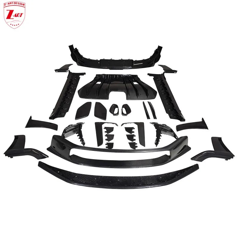Z-ART 992 GT3RS OEM Body Kit for Porsche 992 GT3 RS  Dry Carbon Fiber OEM Kit for Porsche 911 GT3 RS 2022+ Plastic To Dry Carbon