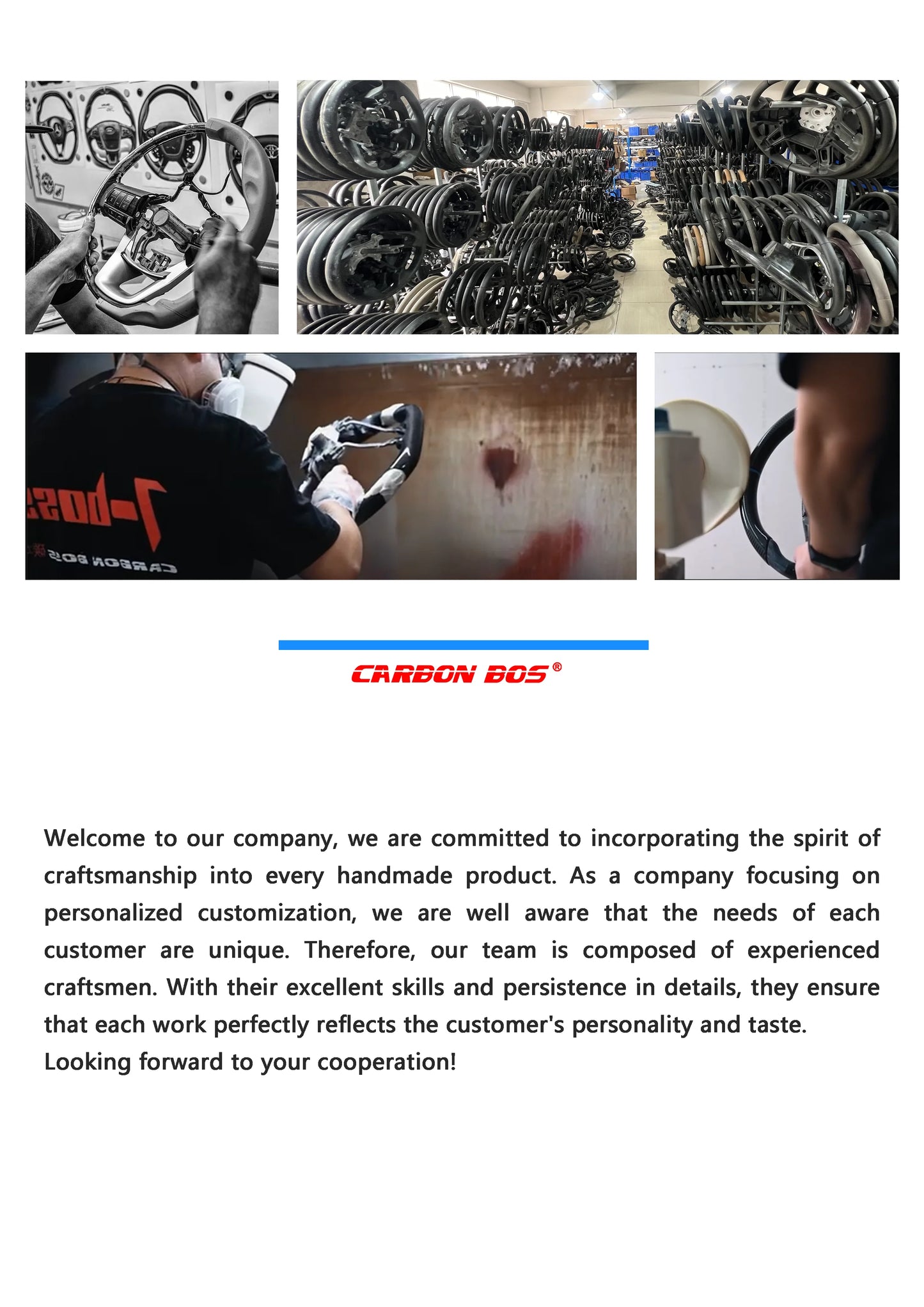 Carbon Bos Carbon Fiber Steering Wheel Perforated Leather for Dodge Challenger Charger SRT HELLCAT Steering Wheel DIY Color New