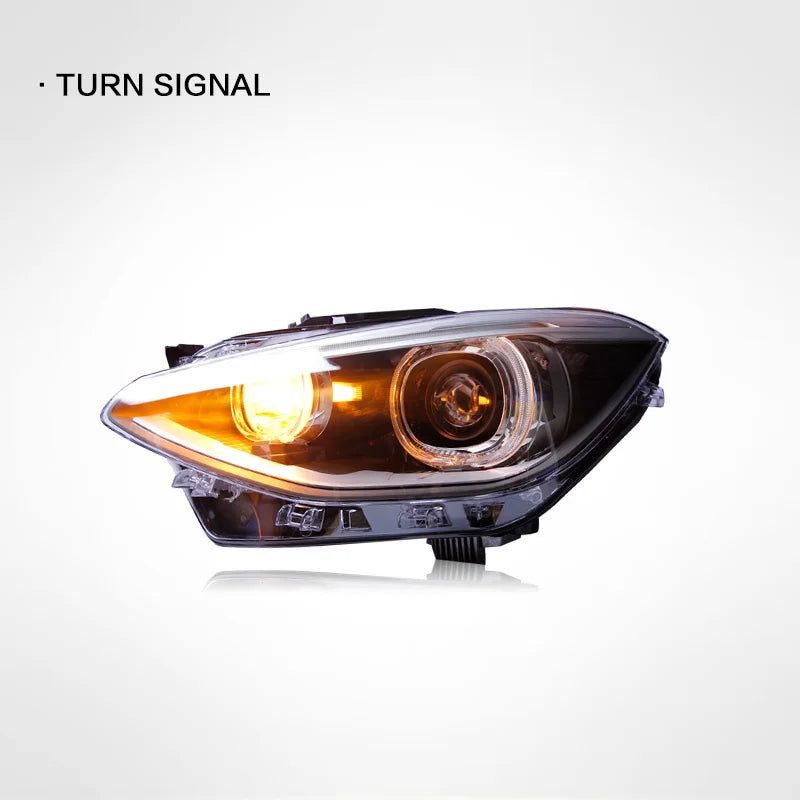 For BMW 1 Series F20 2014-2017 Car Auto Parts Headlight Assembly LED Lights Lamp DRL Signal Plug And Play Daytime Running