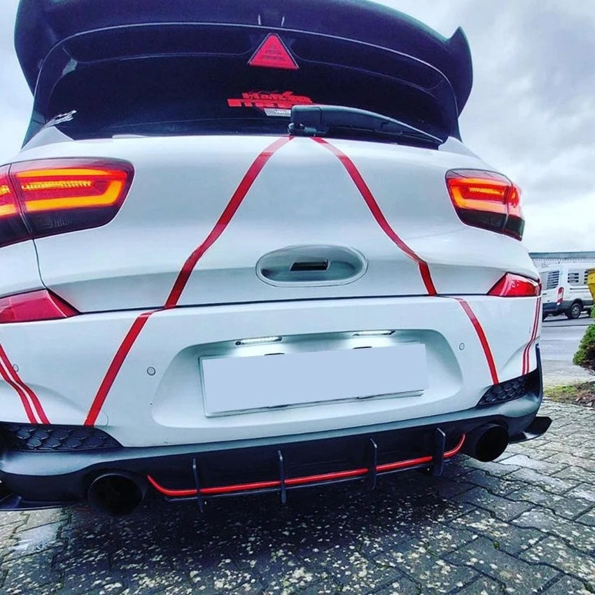 Suitable For Hyundai I30N MK3 Hatchback 2017-2019 Rear Lip Air Knife Spoiler Rear Blade Modification