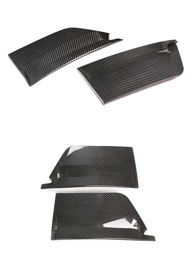 2pcs/Set Real Carbon Fiber B-pillar Window Decoration Cover Trim Fit For Ferrari 458 2011-2016 Auto Sticker Molding Accessories