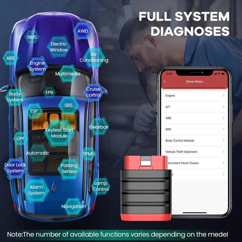 10-100Pcs THINKDIAG Mini/THINKCAR BD6 OBD2 Scanner All Cars Full System Diagnosis Lifetime Free obd 2 Diagnostic Tool