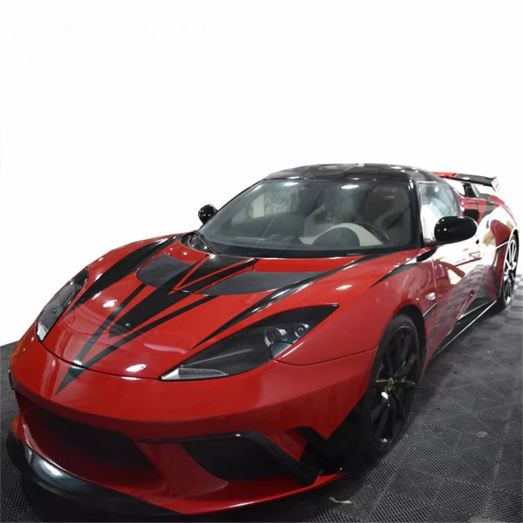 Good fitment body kit for Lotus Evora front bumper rear bumper side skirts and trunk spoiler for Lotus Evora facelift