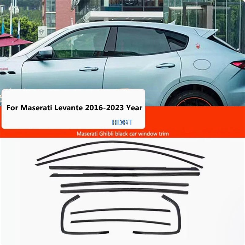 Car Styling Accessories For Maserati Levante M161 Ghibli M157 Quattroporte M156 2013-2023 Window Molding Glass Side Trim Strip