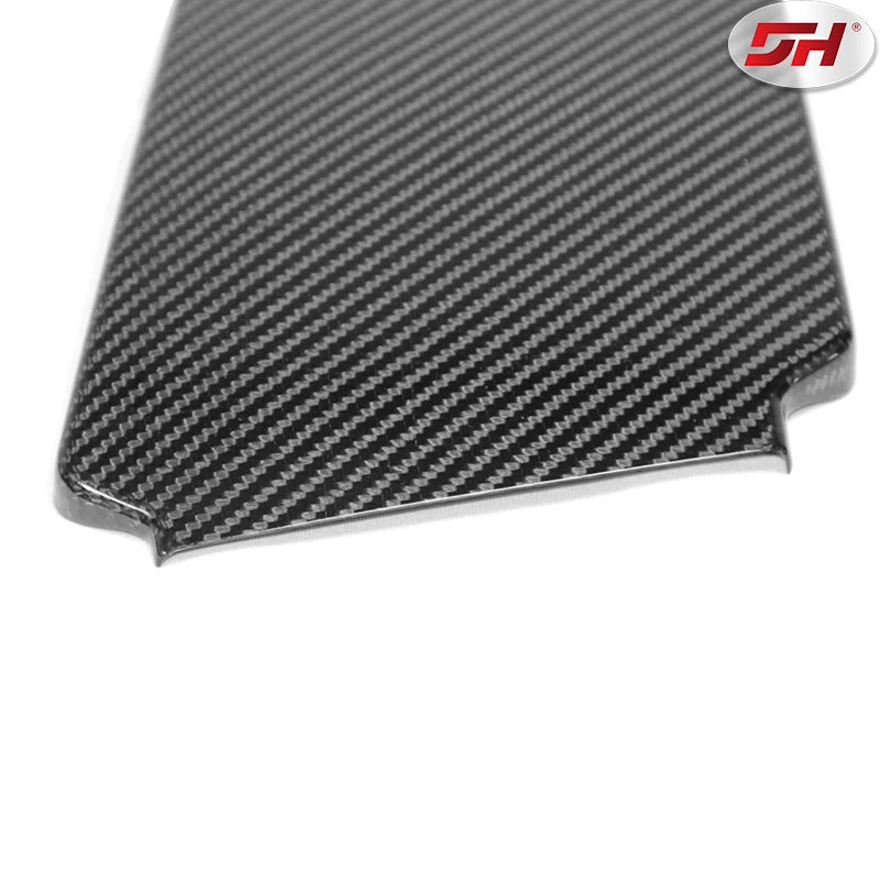 Car Carbon Fiber Window Center Pillar B-pillar Decorative Sticker Cover for Maserati Quattroporte Ghibli 2013- UP