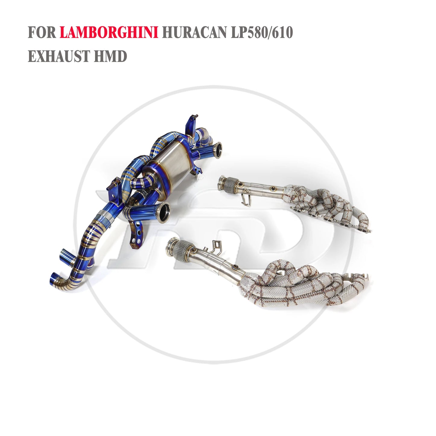 Titanium catback Headers for Lamborghini Huracan LP580-2 LP610-4 With Valve HMD Exhaust System Performance Quality certification