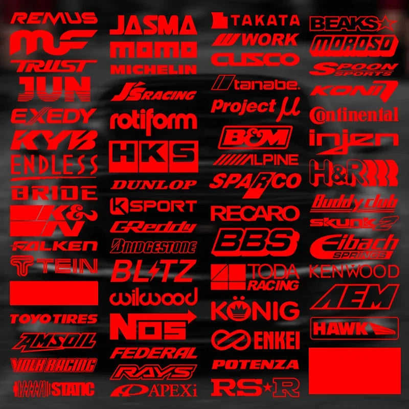 Color: Silver - 15CM Motorcycle stickers Random 15pcs Racing Sponsor Set Cool Reflective Car Vinyl Decal for JDM EDM Race Turbo Drift - 61Styles - Premium Ornamental & Cleaning from NoEnName_Null - Just $18.24! Shop now at Rapidvehicles