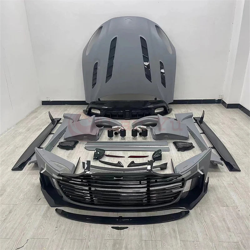 Auto Parts for Aston Martin DB11 Carbon Fiber M Style Front Rear Bumper Spoiler Side Skirts Rear Bumper Tailplane Body Kit