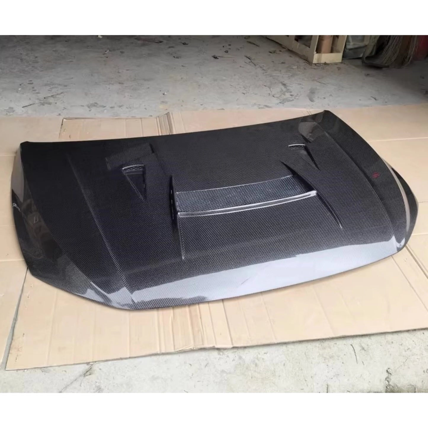 Carbon fiber Engine cover Assembly for Volkswagen vw Polo modified Hood Engine Bonnet Body kit Car Accessories