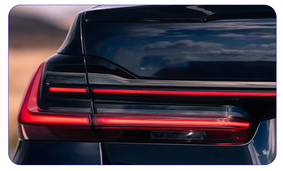 Upgraded Through Taillights Accessories for BMW 7 Series F01 F02 G11 G12 730Li 740Li 750Li 2008-2019 LED Car Taillights Assembly
