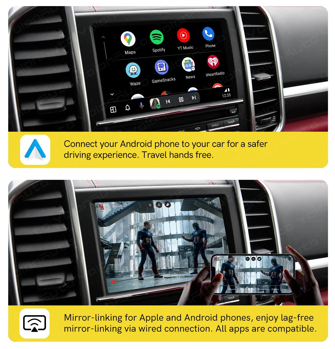 Wireless Carplay Module Wired Android Auto Retrofit kit Decoder for Porsche PCM 3.0/3.1/4.0 For Panamera Cayenne Cayman Macan