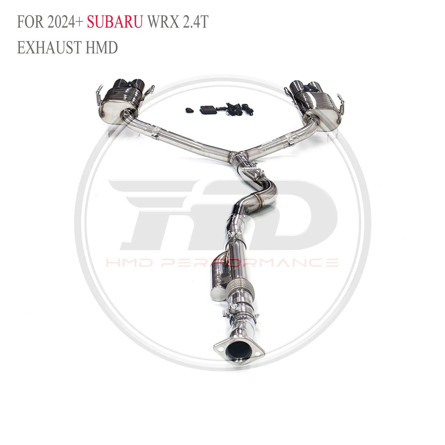 HMD Exclusive Customization 2024+ SS304 Exhaust Catback For Subaru WRX 2.4T High Flow Pipe With Muffler Tips Car Accessories