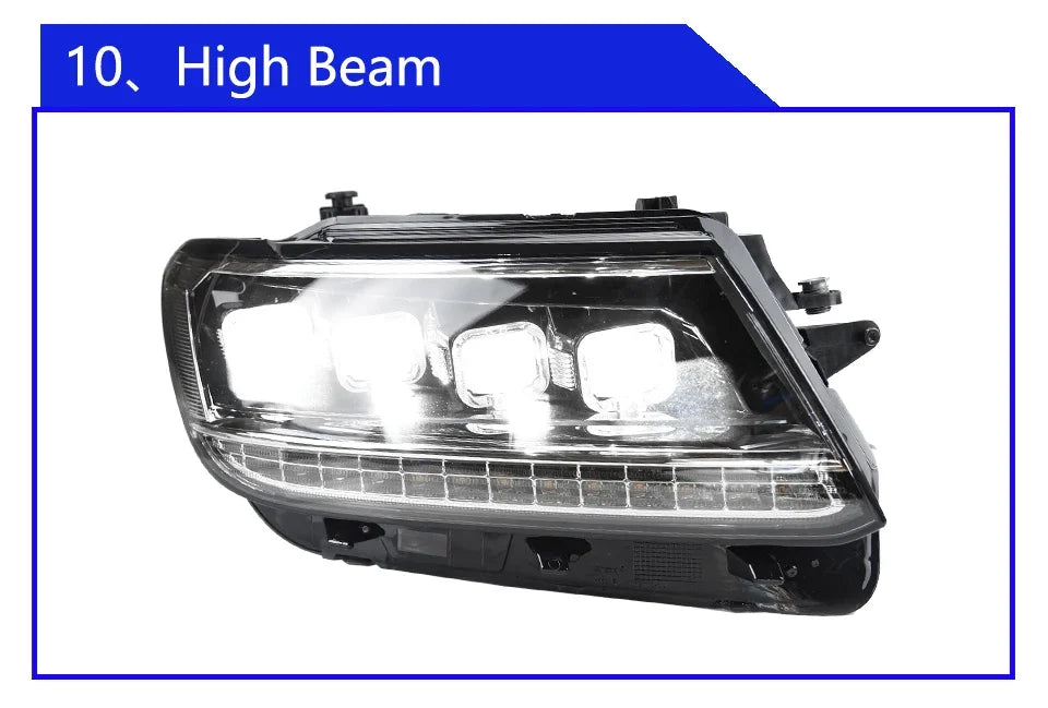 Car Front Lamps for VW Tiguan L 2017-2021 LED Auto Headlights Assembly Upgrade Bugatti Style 4 Projector Lens Accessories