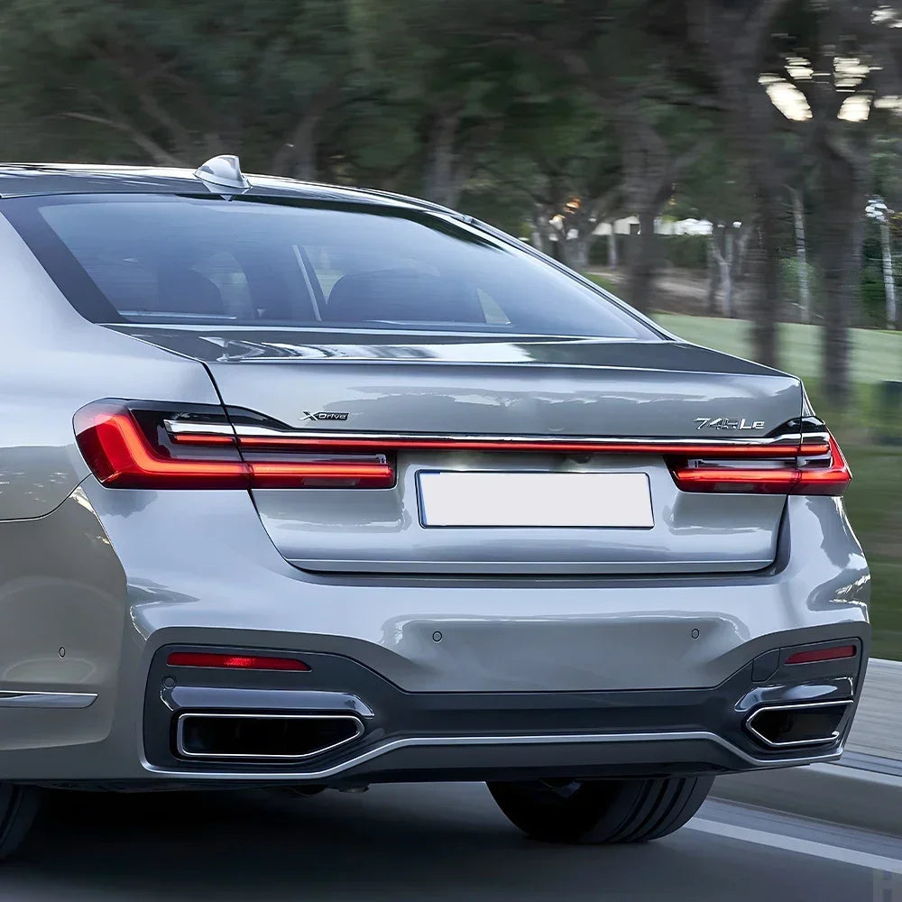 Upgraded Through Taillights Accessories for BMW 7 Series F01 F02 G11 G12 730Li 740Li 750Li 2008-2019 LED Car Taillights Assembly