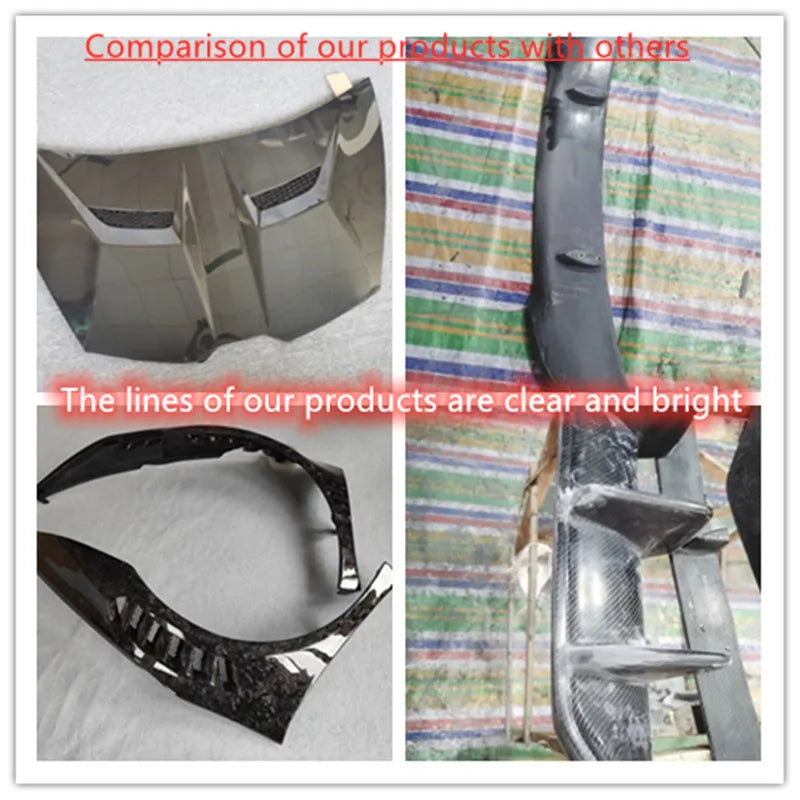 Used for Lamborghini Huracan LP610 LP580 EVO STO Style Dry Carbon Fiber Front and Rear Bumper Side Skirts Hood and Body Kit