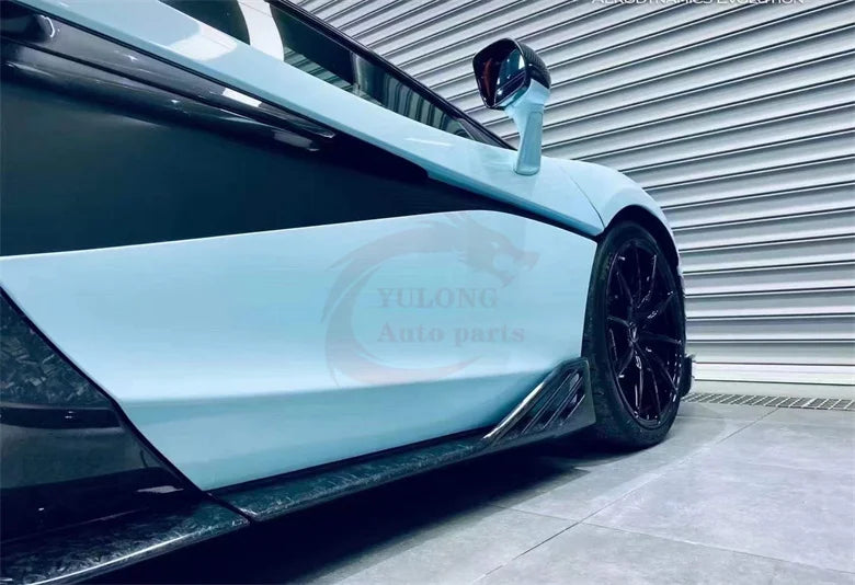 Forged semi-carbon fiber 600LT style front Rear bumper side skirt spoiler rear hood exhaust for McLaren 540C 570S Upgrade 600LT