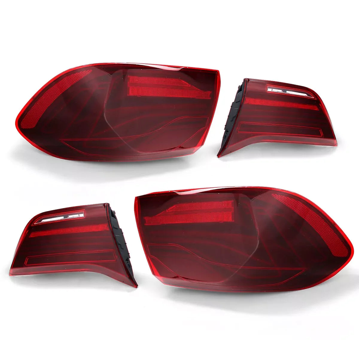 For BMW 4 Series 420i 430i 440i F32 F33 F82 F83 2014-2020 Tail Light Assembly CS Style Signal Lamp Red Lens LED Rear Tail Lights