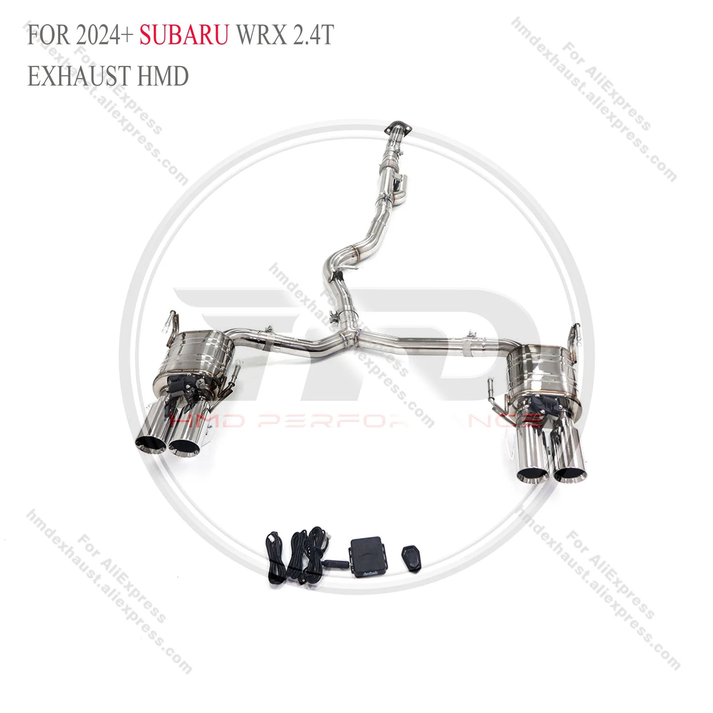 HMD Stainless Steel Exhaust System Performance Catback Is Suitable For 2024+ Subaru WRX 2.4T Car Muffler