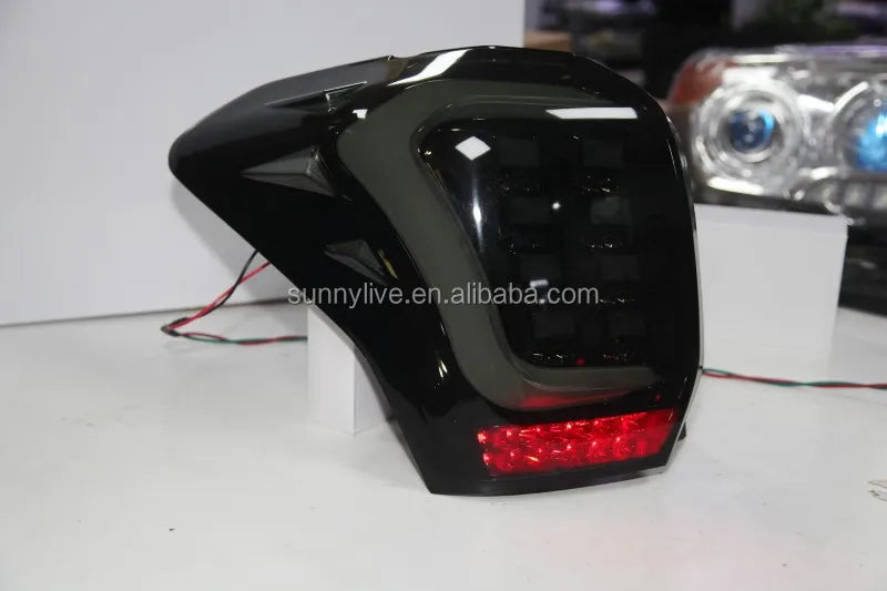 2013-2015 Year For Subaru For Forester LED Strip Rear Light Chrome Housing Smoke Black Cover TW