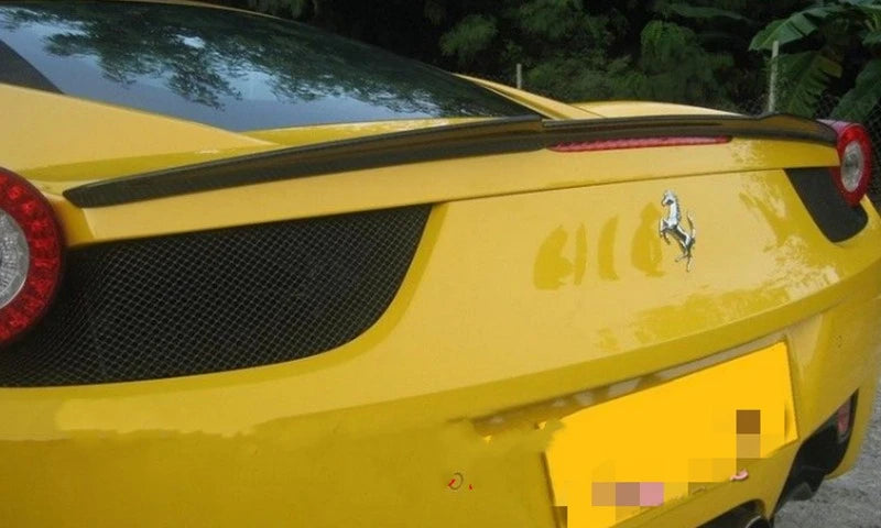 Suitable for 11-16 Old Ferrari 458 Carbon Fiber Tail Small Pressure Tail Modified Spoiler Fixed Wind Wing Exterior